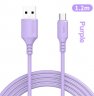 Wholesale for Samsung Huawei purple_micro 1.2m Micro USB Type-C Android Fast Charging Magnet Liquid Charging Line