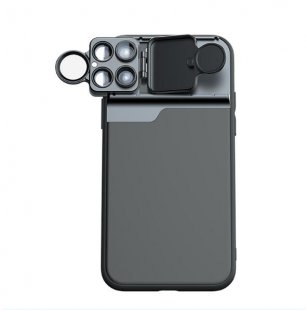 Wholesale Full Cover Protective Metal Ring Back Camera Lens Protector Case iPhone11 three lens phone case For 11PRO MAX Camera Lens