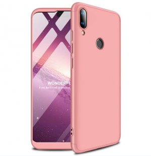 Abctay Ultra Slim PC Back Cover Non-slip Shockproof 360 Degree Full Protective Case Rose gold_HUAWEI Y9 2019