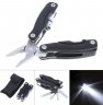 Wholesale Mini Multifunction Accessories External Type Combination Folding Pliers Tool with LED Lights and Hand Polished Surface Treatment for Camping Outdoors