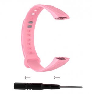 Wholesale for Huawei Honor 3 Adjustable Size Nice Bracelet With Repair Tool Replacement Accessory pink Smart Watch Band Wrist Strap