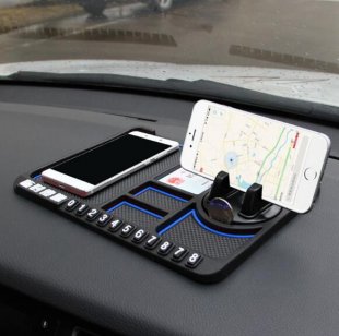 Wholesale Phone Holder Silicone Car Pad Mat blue Multifunctional Car Anti-Slip Mat Auto