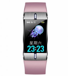 Wholesale Blood Pressure Sleeping Quality Monitoring Notification Push Watch Pink BM08 Smart Bracelet Sports Heart Rate