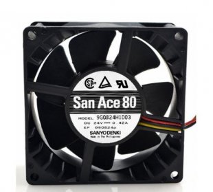 Wholesale SANYO 8038 9G0824H1D03 : 24V 0.42A 3wires cooling fan