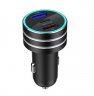 Wholesae Fast Car Charger black 3.1A Dual USB Vehicle Charger TYPE-C Charge Interface