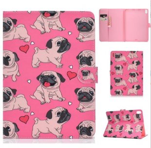 Wholesale with Front Snap Caring dog For iPad Pro 11 Laptop Protective Case Smart Stay Color Painted PU Cover