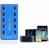 Wholesale for Samsung Xiaomi blue_Australian regulations USB Charger 100W 10 Ports USB 20A Smart Phone Desktop Charging Station for 5V 2A