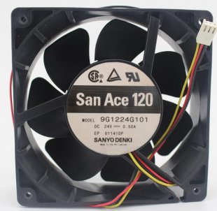 Wholesale Cooling Fan Sanyo 9G1224G101 24V 0.5A 12W 3wires