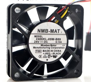 Wholesale NMB 2406KL-05W-B59 24V 0.13A 3wires Cooling Fan