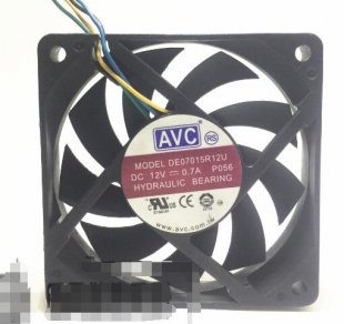 Wholesale AVC 7015 DE07015R12U 12V 0.7A 3Wire Computer Fan,Cooling Fan