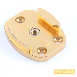 Wholesale for GoPro8/7/6 osmo action Tripod Plate Bracket Base Golden Metal Quick Release Mount