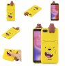 Abctay 3D Cartoon Lovely Coloured Painted Soft TPU Back Cover Non-slip Shockproof Full Protective Case yellow For XIAOMI Redmi 6A