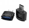 Wholesale to USB 2.0 A Female OTG Data Adapter Type C OTG Adapter black Metal USB 3.1 Type C Male