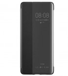 Wholesale Smart View Window Flip Case Genuine Leather Phone Cover black For Huawei P40/P40pro