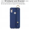 Abctay Simple Solid Color Chic Wrist Rope Matte TPU Anti-scratch Non-slip Protective Cover Back Case 7 royal blue For HUAWEI NOVA 3i