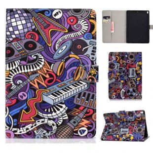 Wholesale Laptop Protective Case Color Painted Smart Stay PU Cover with Front Snap Graffiti For iPad 10.5 2017/iPad 10.2 2019