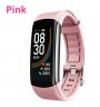 Wholesale Blood Pressure Sleep Exercise Watch Band Pink Smart Bluetooth Bracelet Temperature Measure ECG Heart Rate