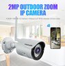 Wholesale IP Camera Waterproof Night Vision IR-Cut H.264 Video Night Vision for Home/Office/Road US Plug K22 Camera HD 1080P 2MP 4x Zoom Wireless Security Surveillance