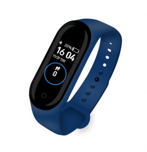 Wholesale Walk Step Counter Base charge-blue M4 Smart Band Sport Fitness Pedometer Bracelet Blood Pressure Wristband