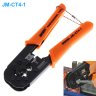 Wholesale JM-CT4-1 Portable Self-adjusting 6P / 8P Crimping Pliers Wire Cable End Sleeve Ferrule Cutter Network Clamp Tool