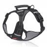 Dog Harness With D-Rings Adjustable Explosion-proof No Pull Reflective Design Oxford Cloth Harnesses Vest For Hiking Travel Camping Training black S