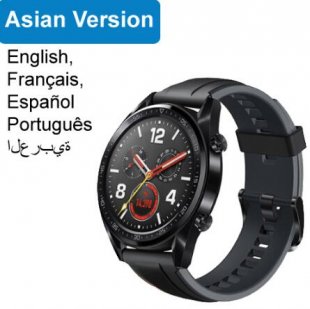 Wholesale 5 ATM Water proof Phone Call Heart Rate Tracker for Android iOS Graphite Black_46mm Huawei Watch GT Smart Watch Support GPS NFC 14 Days Battery Life