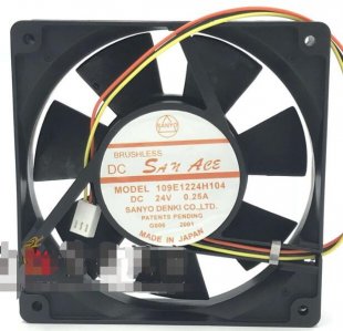 Wholesale SANYO 12025 109E1224H104 24V 0.25A 2Wire Cooling Fan