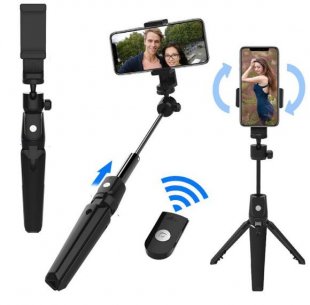 Wholesale Mobile Phone Universal Live Selfie Stick for Travel K20 Portable K20 Tripod Handheld Self-timer Bluetooth Android / iOS