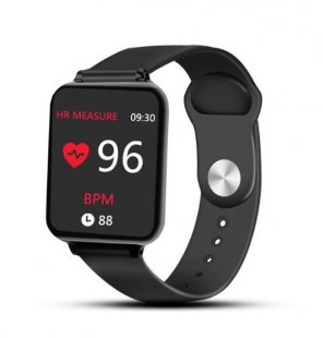 Wholesale Blood Pressure Fitness Bracelet Black B57 Smart Watches Waterproof Sports for iPhone Android Phone Smartwatch Heart Rate Monitor