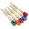 Wholesale 5pcs 65mm 1/4" Hex Shank Strong Magnetic Screwdriver Bit Titanium Screwdriver Color Cross Screwdriver Head