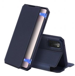 Wholesale Lite Magnetic Protective Case Bracket with Card Slot Leather Mobile Phone Cover Royal blue For Samsung NOTE 10