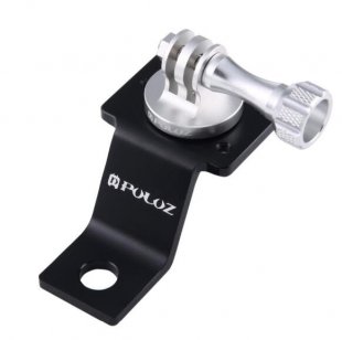 Wholesale for Go Pro 5 Session Silver PULUZ Aluminum Alloy Motorcycle Fixed Holder Mount Tripod Adapter