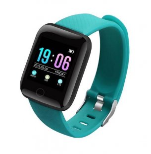 Wholesale Smart Wristband Sport for Android iOS green D13 Smartwatch Heart Rate Blood Pressure Monitor Tracker Fitness Watch