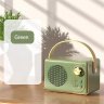 Retro Bluetooth Audio U Disk Tf Card Aux Usb Speaker Creative Outdoor Portable Mini Sound Box Green