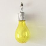 Led Solar Light Bulb Built-in 40mah Battery Outdoor Hanging Lanterns for Party Garden Home Patio Decor Yellow