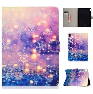 Wholesale with Front Snap Purple quicksand For iPad Pro 11 Laptop Protective Case Smart Stay Color Painted PU Cover