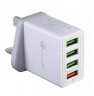 Wholesale Wall Charger Adapter UK Plug 4 Multi-Port Fast Quick Charge QC 3.0 USB Hub