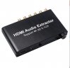 Wholesale 4K Black European regulations HDMI Audio Extractor Stereo Audio Converter Support 1080P