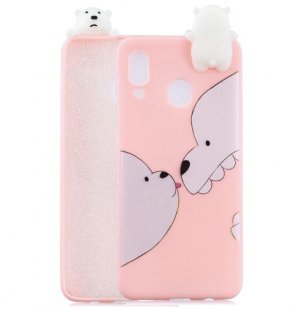 Wholesale Mobile Phone Case+Back Cover Bracket Big white bear For Samsung A10S A20S Color Painting Pattern Drop Protection Soft TPU