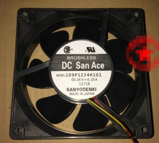 Wholesale Sanyo 109P1224H101 24V 0.25A 3wires Cooling Fan