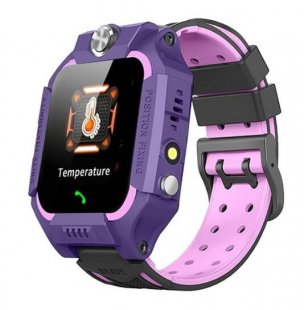 Wholesale Remote Monitoring Intercom Watch purple Kids Temperature Detection Smart Bracelet 1.44 Inches Color Touch Screen 400mah