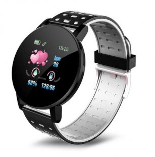 Wholesale for Android iOS White 1.3inch Sport Watch Intelligent Watch Bracelet Message Information Heart Rate Monitor Watch