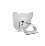 Wholesale For iPhone XS Huawei Samsung cell Smart Round Phone Silver Finger Ring Mobile Phone Smartphone Stand Holder