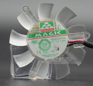 Wholesale MAGIC MGA5012LR-O10 12V 0.08A 2Wire Graphic card fan,VGA Fan,Computer Fan,Cooling Fan