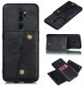 Wholesale Mobile Phone Shell Classic Textured Pattern Buckle Closure Design Anti-fall Smartphone Case black For OPPO A9 2020/Realme XT/Reno 2