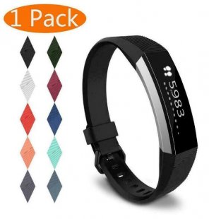 Wholesale Bracelet black_L For Fitbit Alta/Alta HR Band Secure Strap Wristband Buckle