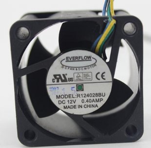 Wholesale EVERFLOW R124028BU 12V 0.4A 4wires Cooling Fan