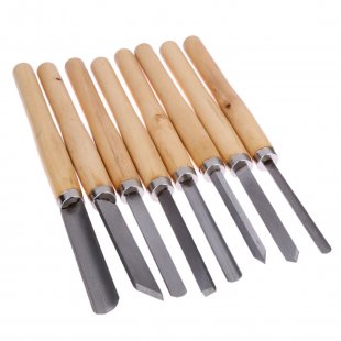 wholesale 8pcs Wood Handles Lathe Chisel Set Turning Tools Carpenters