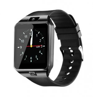 Wholesale for Android & iOS Devices Black Fashion Bluetooth Smart Watch with SIM and Memory Card Support