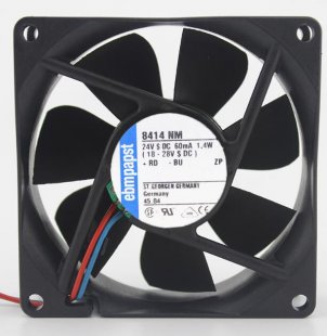 Wholesale EBMPAPST 8414NM 24V 60mA 1.4W 2wires cooling Fan